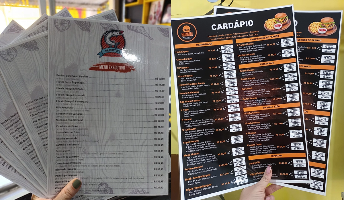 Cardápio Restaurante